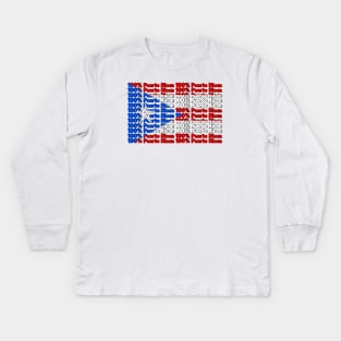 100% Puerto Rican Kids Long Sleeve T-Shirt